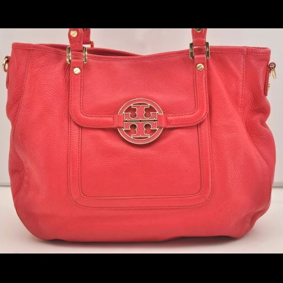 TORY BURCH Carnival Red Amanda Leather 2Way Shoulder/Hobo Tote Bag | PRELOVED ❤️ - Picture 2 of 16